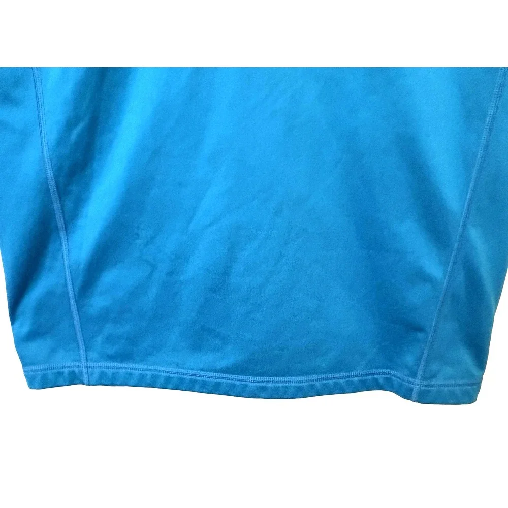 The North Face Pullover Men Medium Aqua 1/4 Zip Long Sleeve Outdoor Hiking Layer